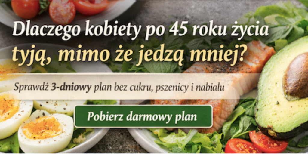 dieta bez cukru pszenicy i nabiału dla kobiet po 45 roku życia